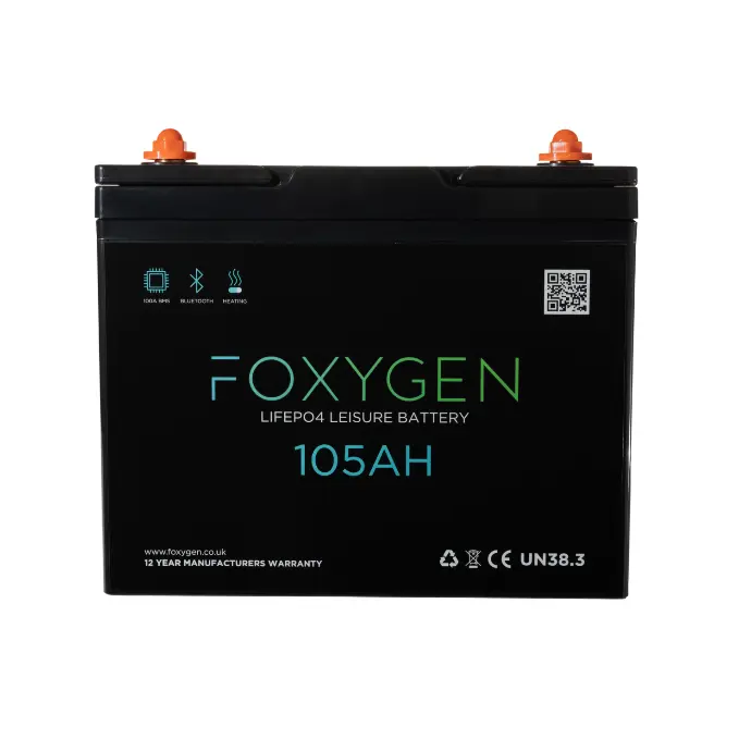 105Ah LiFePO4 Battery with Bluetooth & Heating FOX12V-100AH