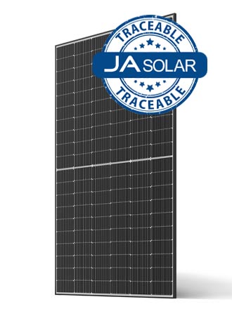 [120032] JA Solar 530W N-type Bifacial Double Glass LB Traceable Black Frame MC4 - JAM60D-42-530-LB-TS-BF